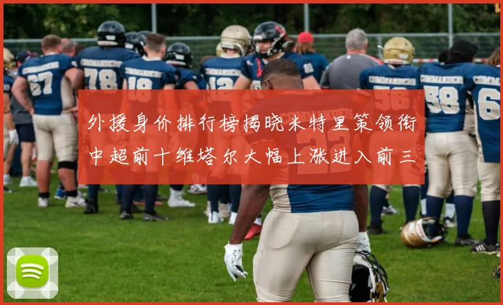 外援身价排行榜揭晓米特里策领衔中超前十维塔尔大幅上涨进入前三